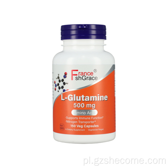 L-glutamina 150 kapsułki bez GMO suplement lglutaminy